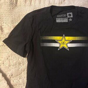 2000s Rockstar Energy Drink black t-shirt Size L/M....